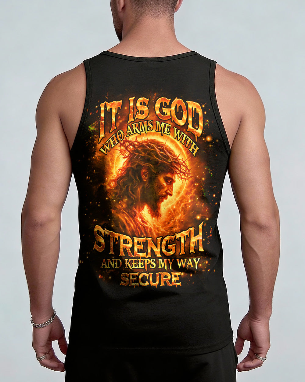 It Is God Who Arms Me With Strength Men's All Over Print Shirt - Tlhn2303263