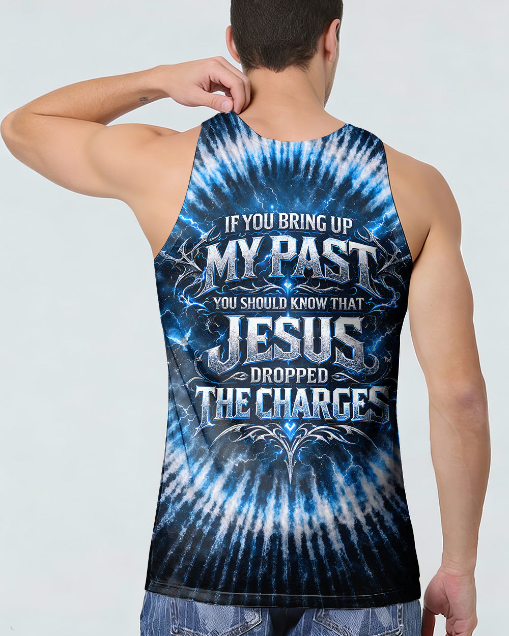 Jesus Dropped The Charges Lion Swirl Men's All Over Print Shirt - Tlno2702261