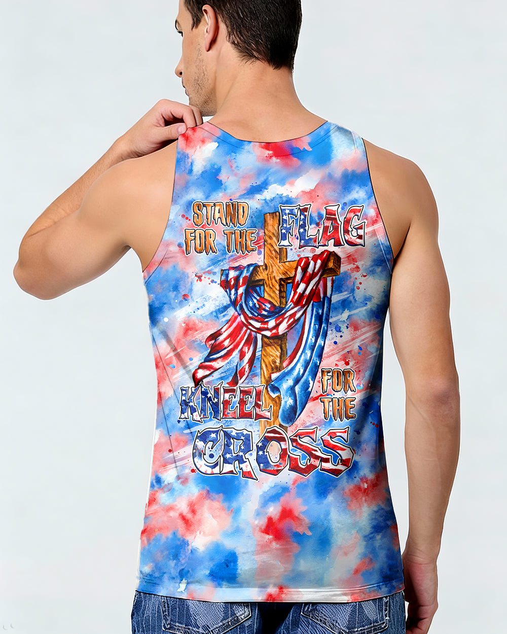 Stand For The Flag Kneel For The Cross Men's All Over Print Shirt  - Tlhg0306263