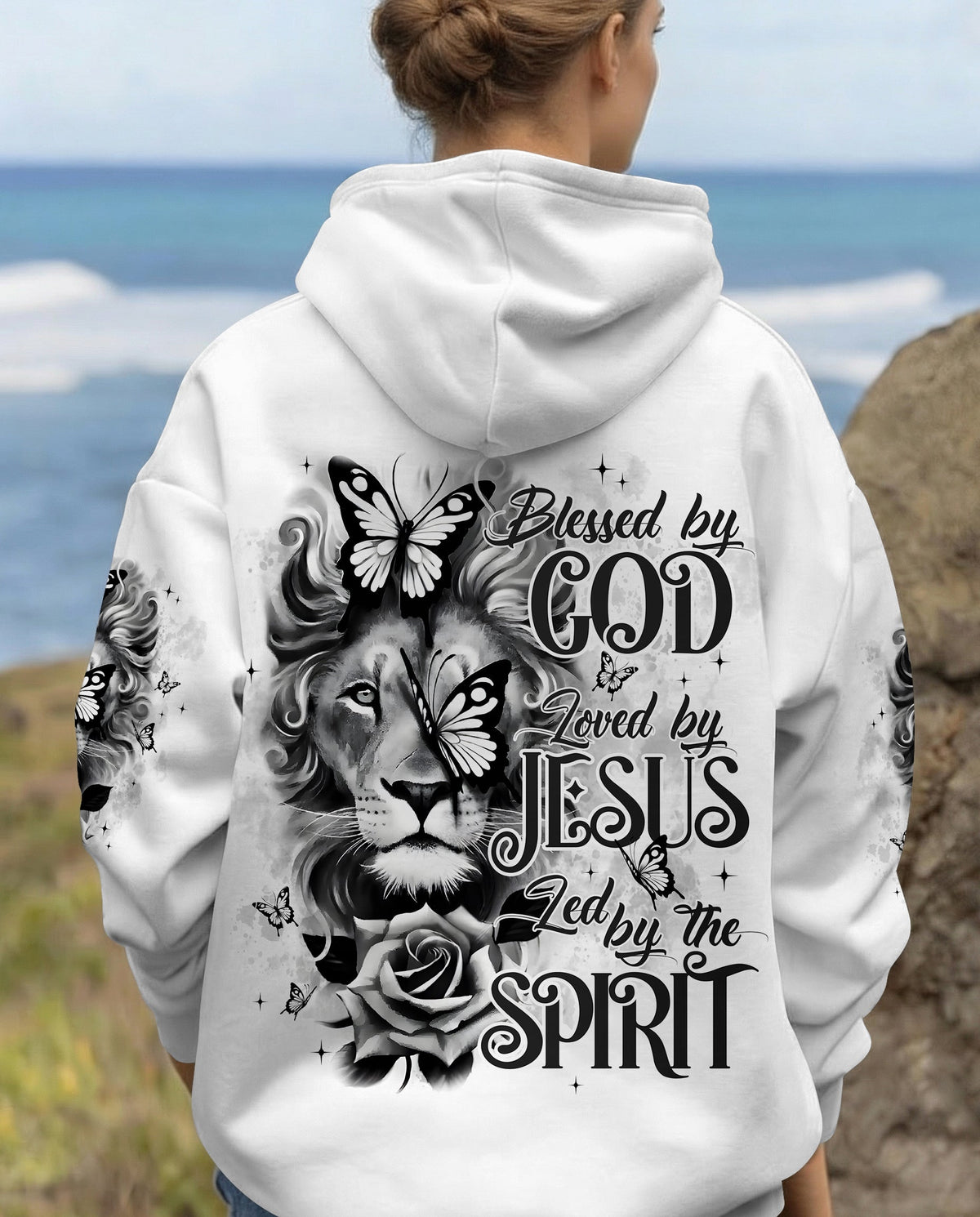Blessed By God Lion Women's All Over Print Shirt - Typq1701262