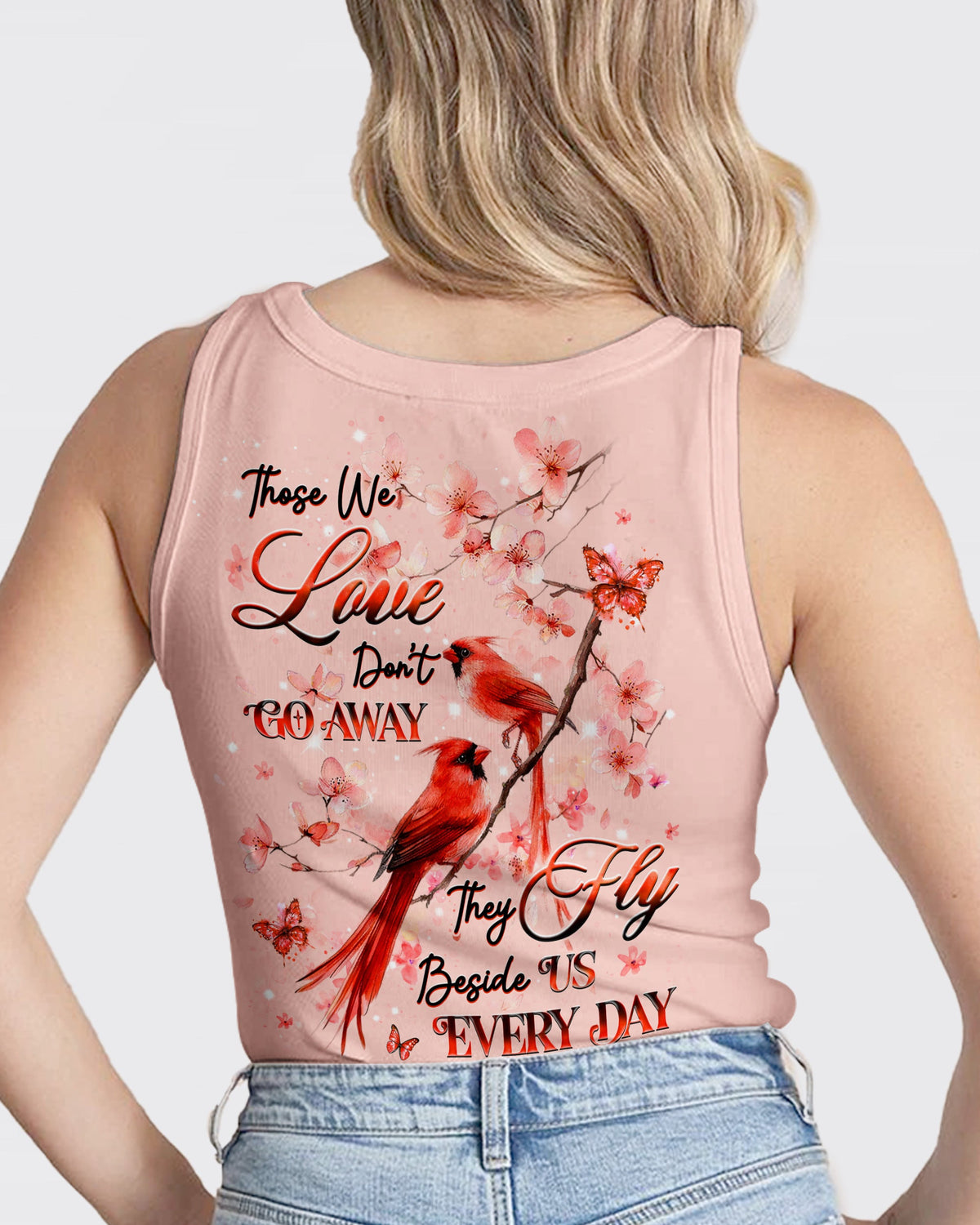 Those We Love Don’t Go Away Cardinal Women's All Over Print Shirt - Tlhg1604263