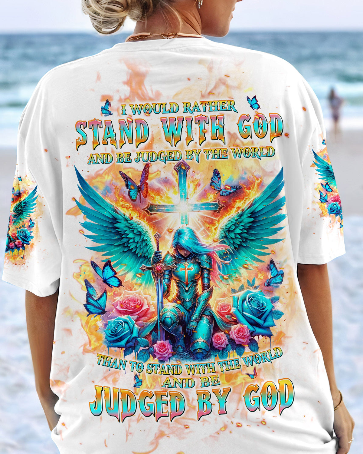 I Would Rather Stand With God Warrior Women's All Over Print Shirt - Tlpq0204243