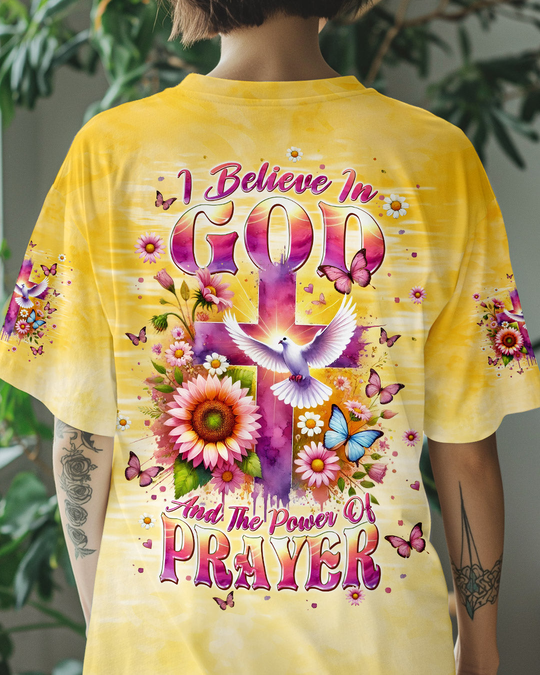 I Believe In God Dove Women's All Over Print Shirt - Tlpq1008241