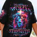 You Can't Break A Woman Lion Women's All Over Print Shirt - Tlpq1204241