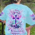 When God Steps In Miracles Happen Lamb Women's All Over Print Shirt - Tlpq2106241