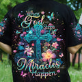 When God Steps In Miracles Happen Women's All Over Print Shirt - Tlpq2604242