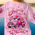 Jesus Take The Wheel Women's All Over Print Shirt - Tlpq2604244