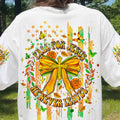 Fall For Jesus He Never Leaves Bow Cross Women's All Over Print Shirt - Tlpq2607243