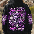 Trust Jesus In All Things Lion Women's All Over Print Shirt - Tlpq2810245