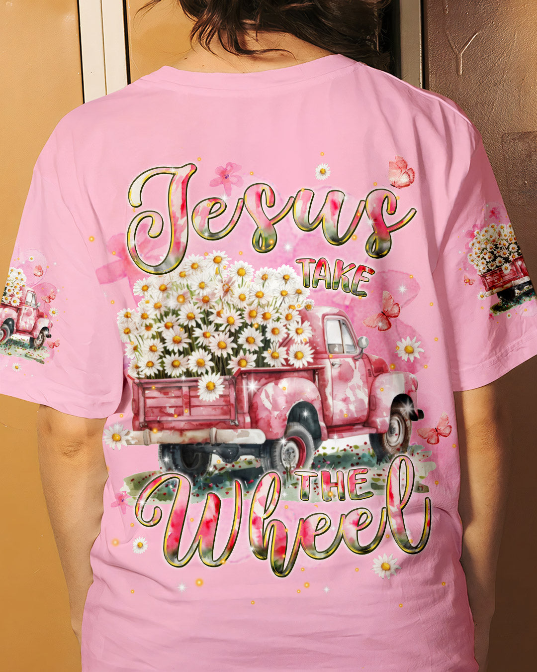 Jesus Take The Wheel Women's All Over Print Shirt - Tlpq2907243
