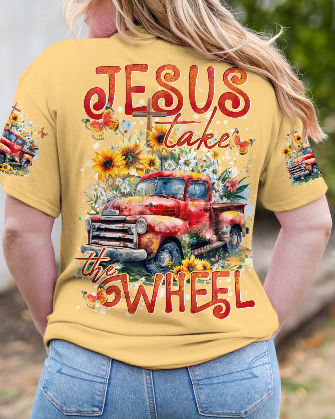 Jesus Take The Wheel Women's All Over Print Shirt - Tytd2307241