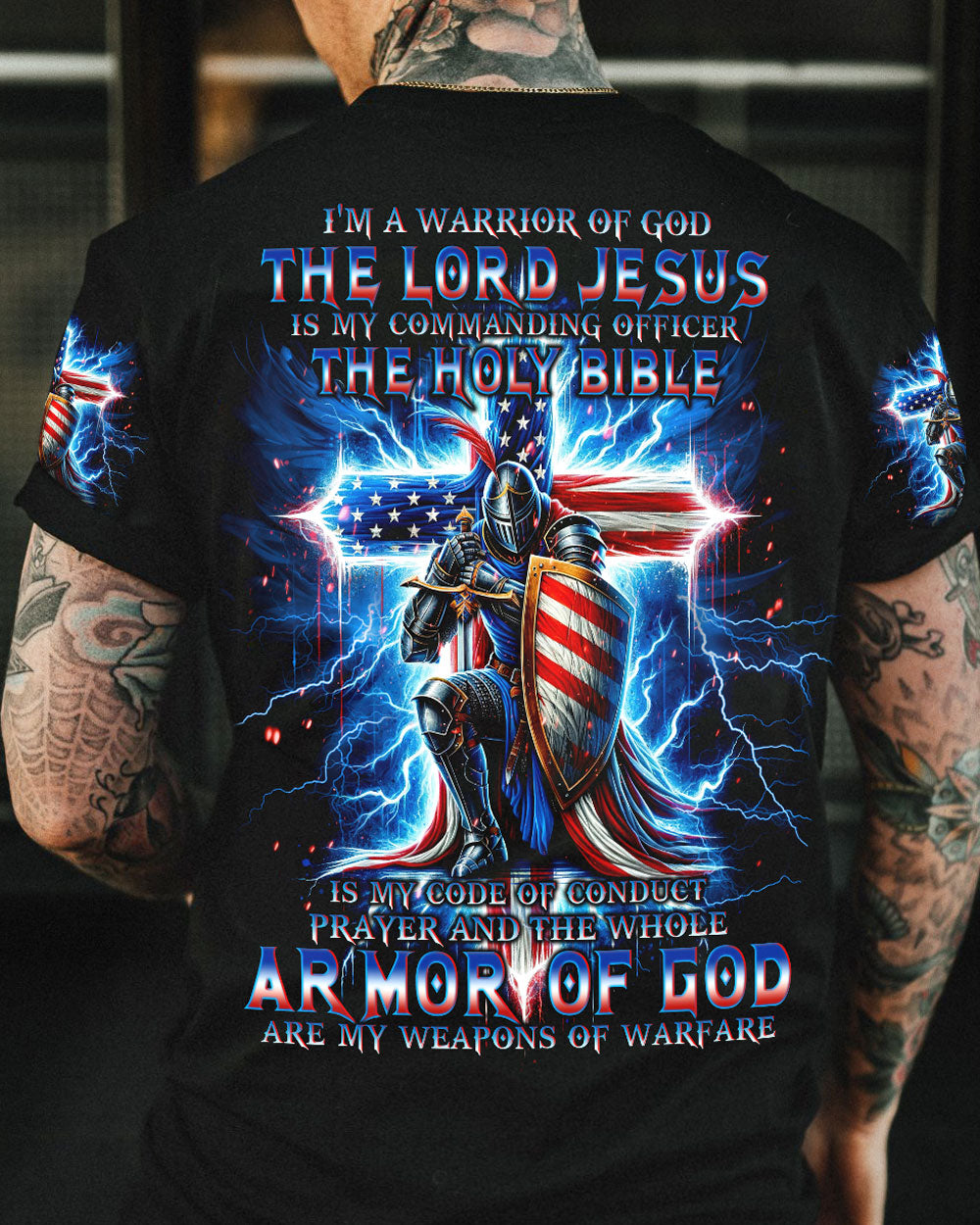 I'm A Warrior Of God Men's All Over Print Shirt - Tlno3005244