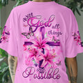 With God All Things Are Possible Women's All Over Print Shirt - Typq0406251