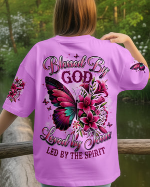 Blessed By God Butterfly Women's All Over Print Shirt - Typq0612251