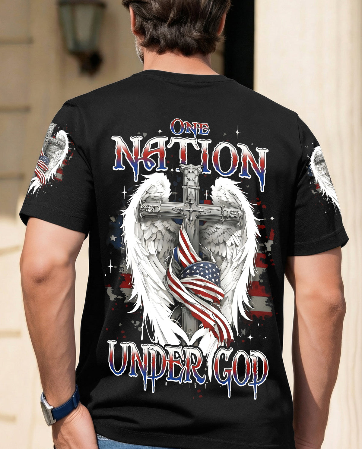 One Nation Under God Men's All Over Print Shirt - Typq0704262