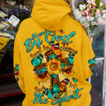 Blessed By God Cross Sunflower Women's All Over Print Shirt - Typq0809253