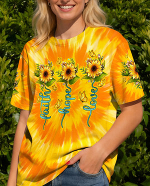 Faith Hope Love Women's All Over Print Shirt - Typq1105262