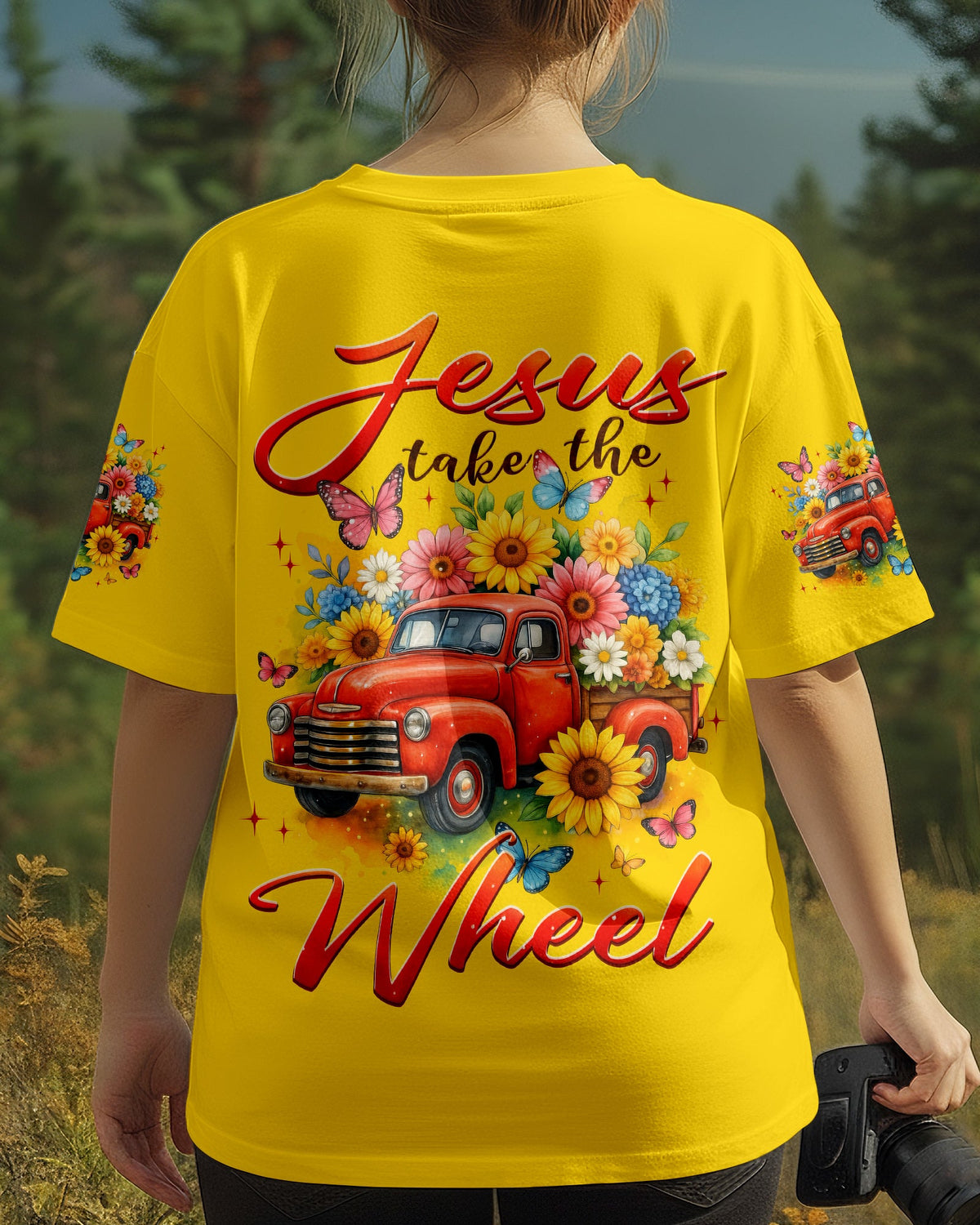 Jesus Take The Wheel Women's All Over Print Shirt - Typq1310251