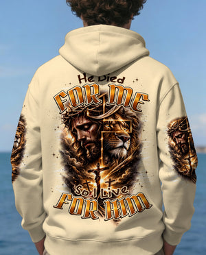 He Died For Me So I Live For Him Men's All Over Print Shirt - Typq1703261