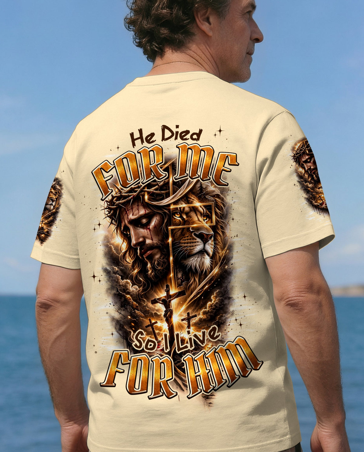 He Died For Me So I Live For Him Men's All Over Print Shirt - Typq1703261