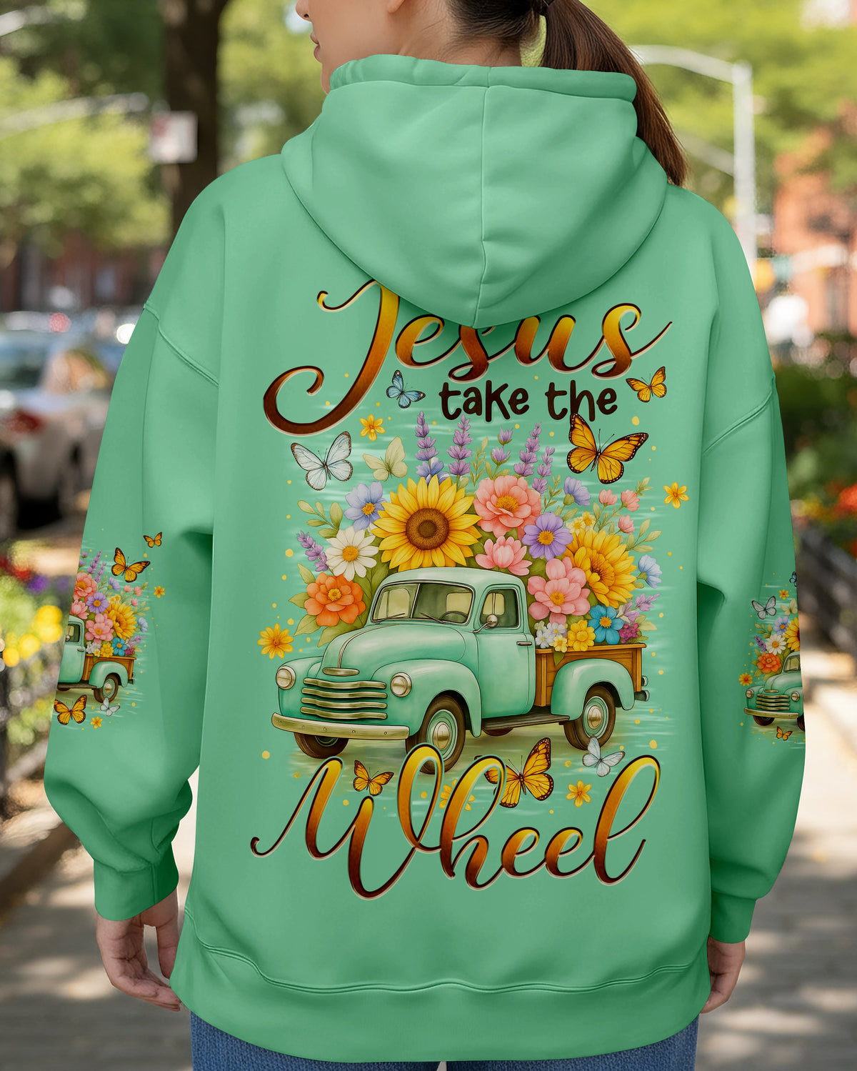 Jesus Take The Wheel Women's All Over Print Shirt - Typq2310252