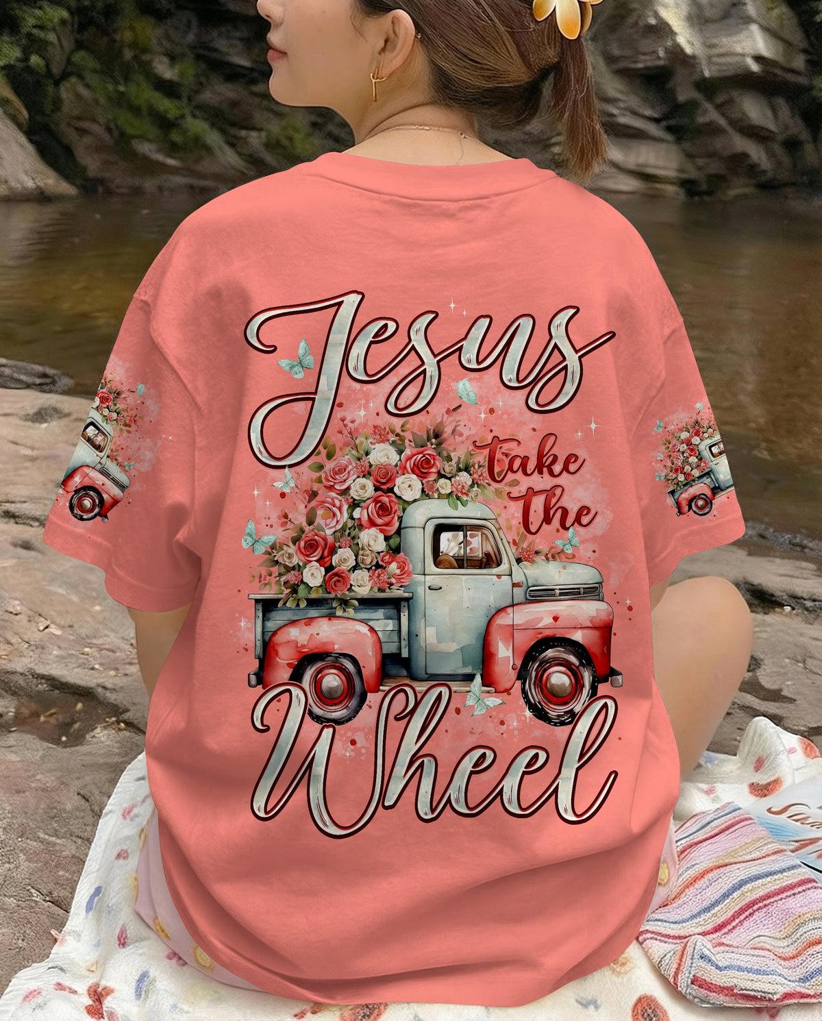 Jesus Take The Wheel Women's All Over Print Shirt - Typq2612251