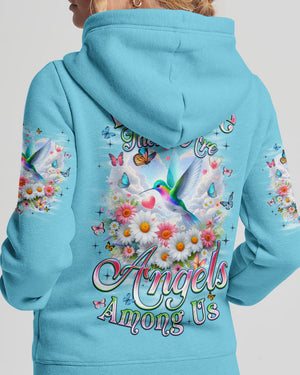 I Believe There Are Angels Among Us Hummingbird Women's All Over Print Shirt - Tyqy0602262