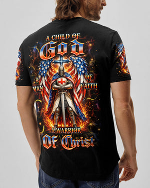 A Warrior Of Christ Wings Men's All Over Print Shirt   - Tlhn1603261