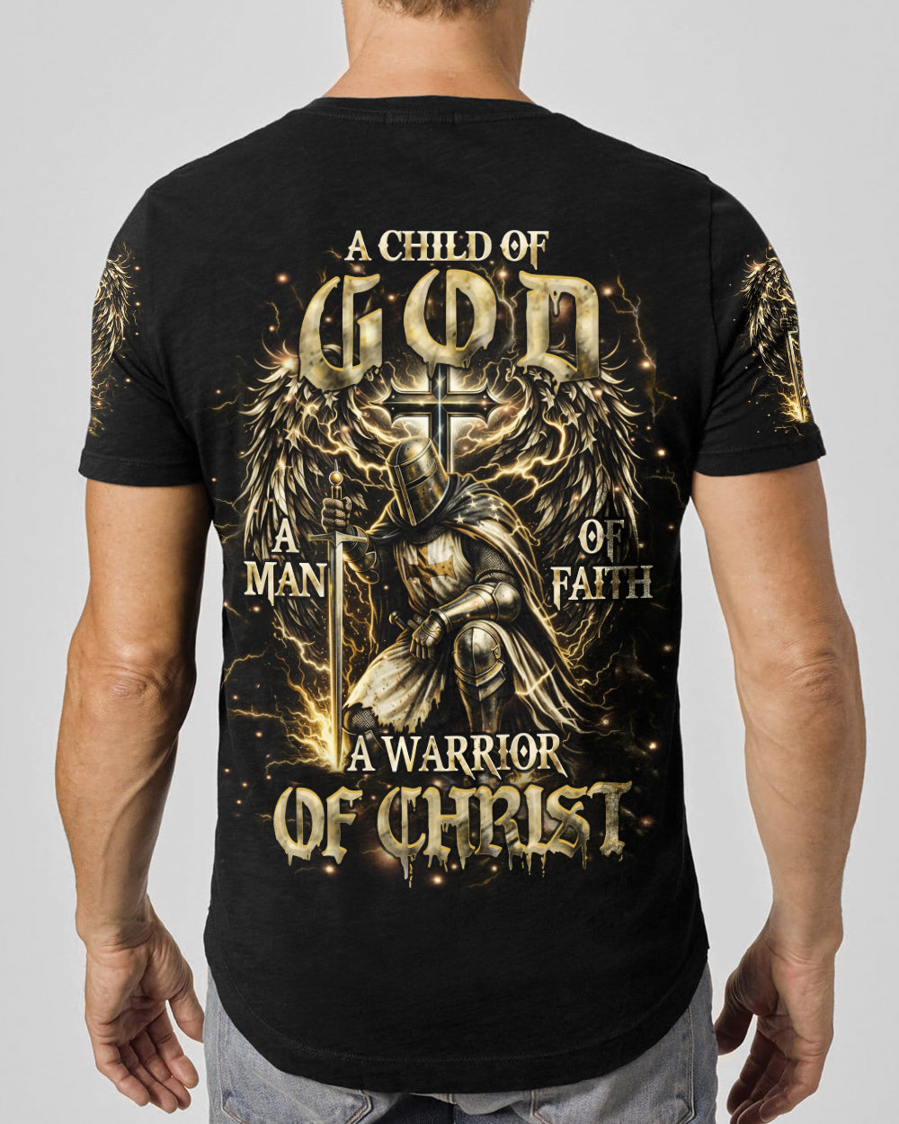 A Warrior Of Christ Wings Men's All Over Print Shirt - Tlhn2003261