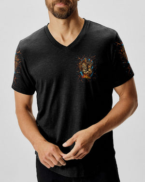 Jesus Dropped The Charges Lion Jesus Men's All Over Print Shirt   - Tlnt1505263