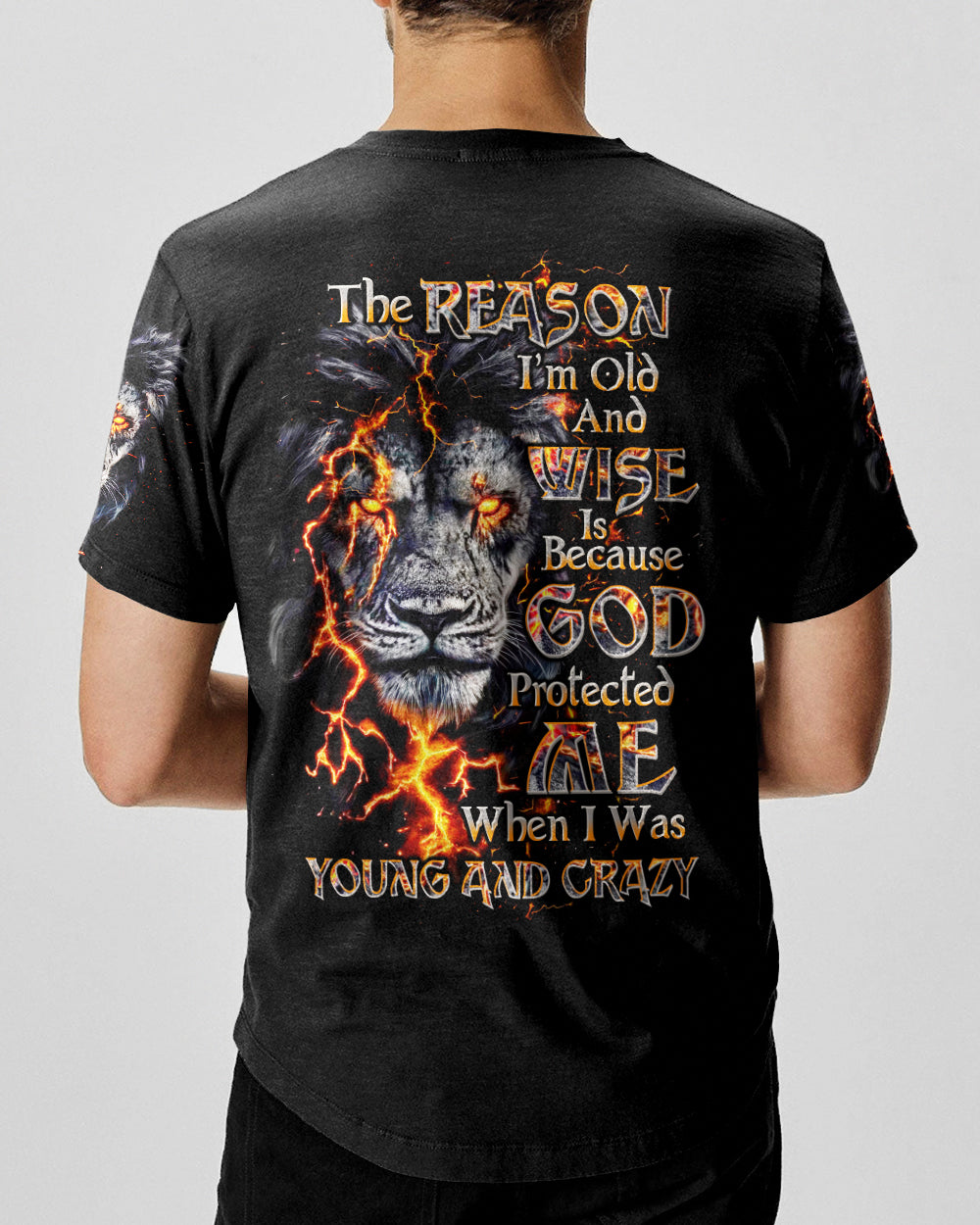 The Reason I’m Old And Wise Lion Men's All Over Print Shirt - Tltw0902261