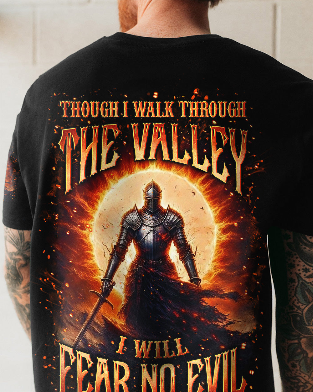 I Will Fear No Evil Warrior Men's All Over Print Shirt - Yhln1002261