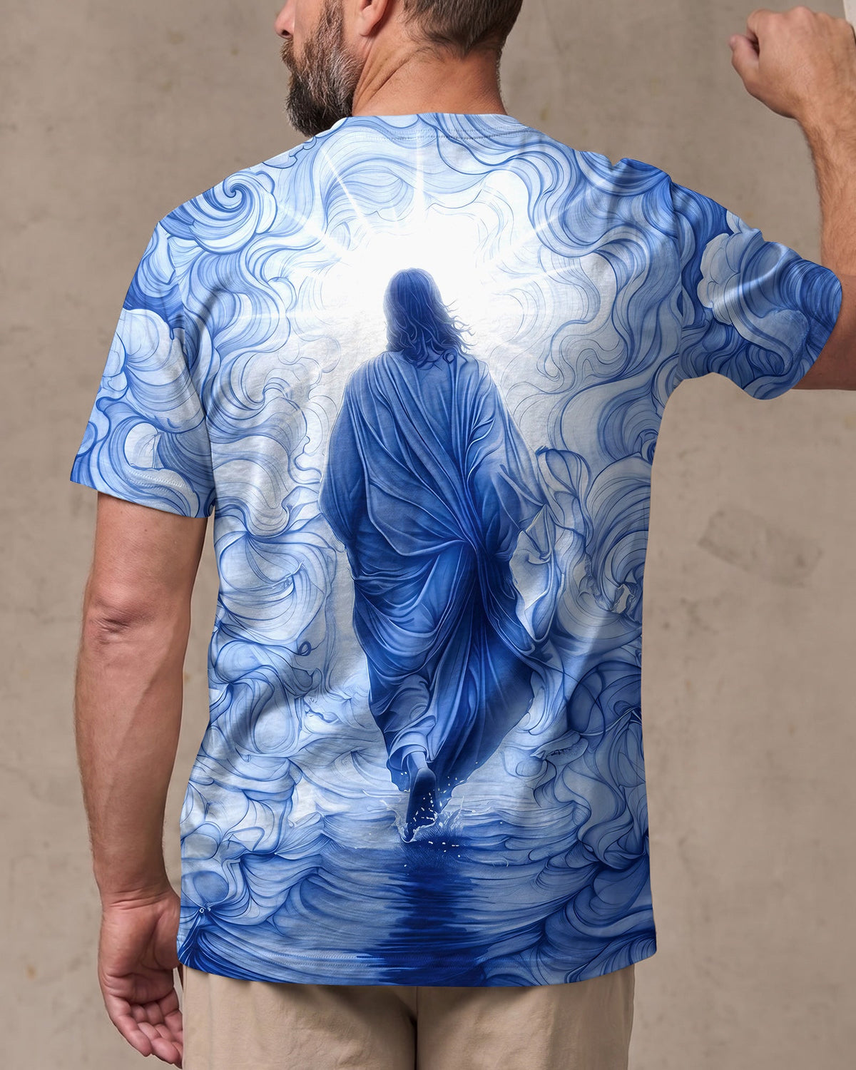 Jesus Walking On Water Men's All Over Print Shirt - Tyqy0307264