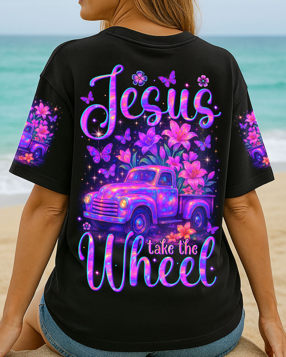 Jesus Take The Wheel Women's All Over Print Shirt - Tytm1704253