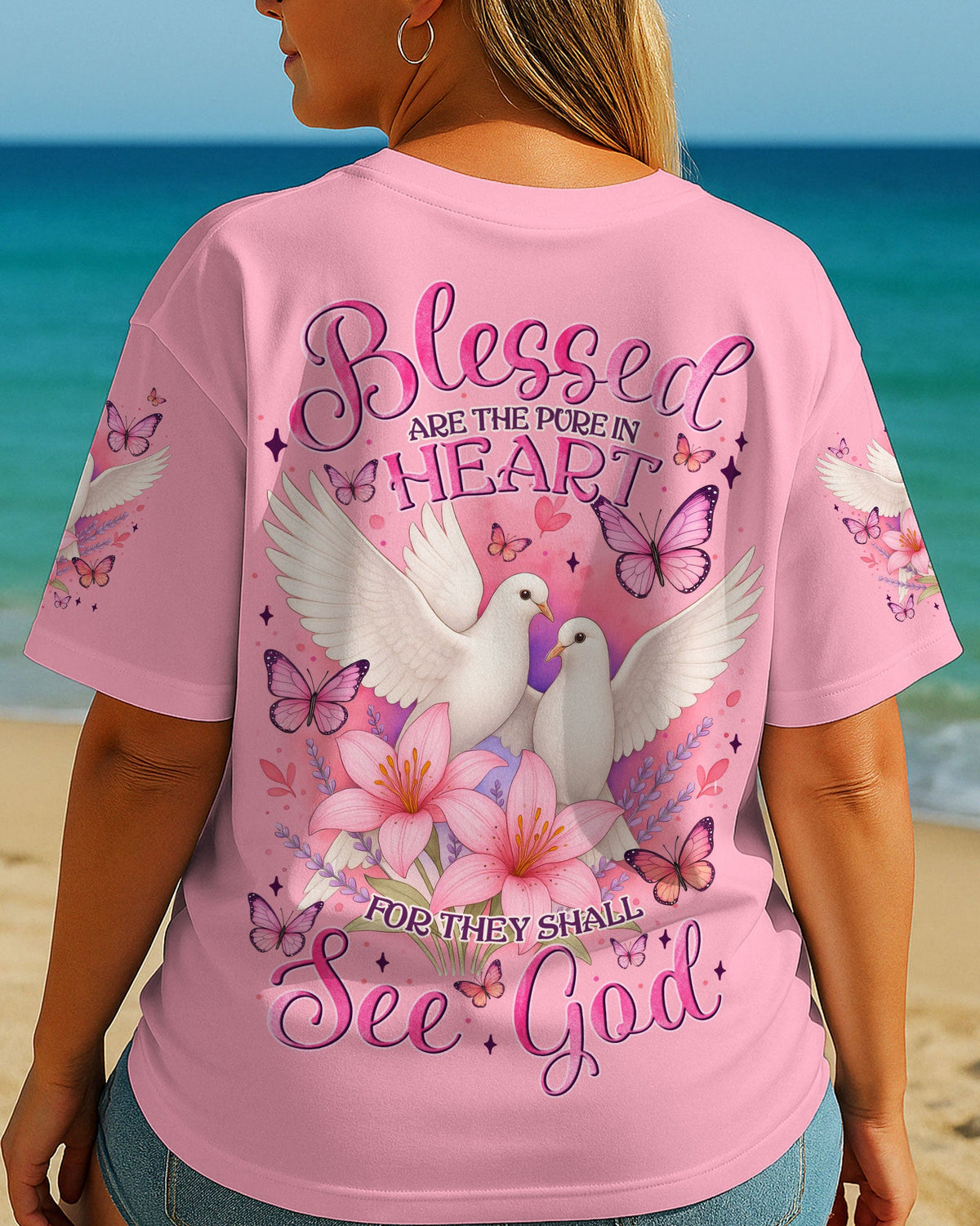 Blessed Are The Pure In Heart Women's All Over Print Shirt - Tytm2104251