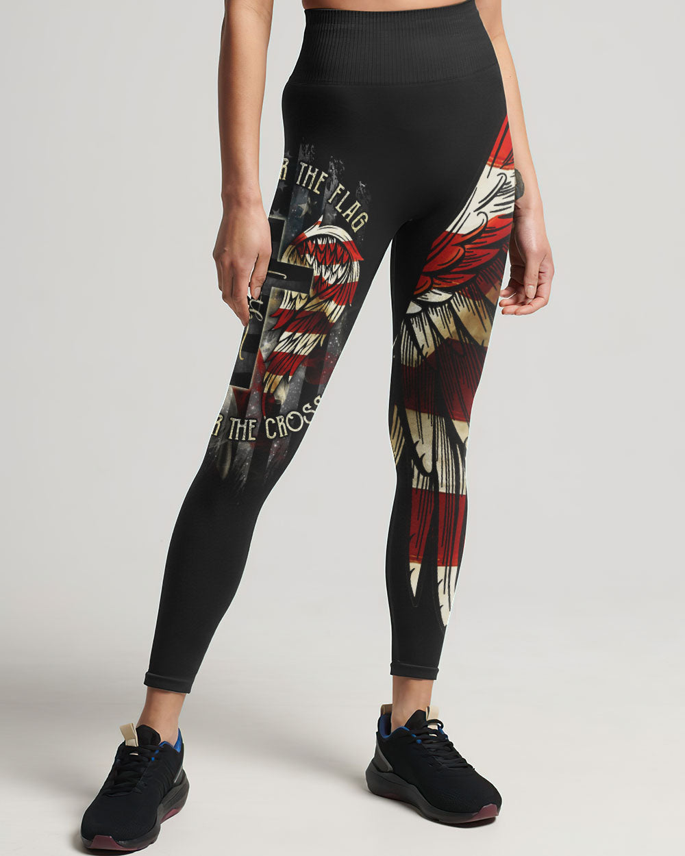 Stand For The Flag Kneel For The Cross Wings Women's All Over Print Shirt - Ri2506235