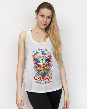 I Can Do All Things Through Christ Wings Sunflower Women's All Over Print Shirt - Tlnz1412234