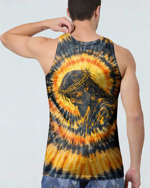 Jesus Halo Of Faith Black & Yellow Swirl  Men's All Over Print Shirt  - Tltw0602263
