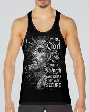 It Is God Who Arms Me With Strength Men's All Over Print Shirt  - Tlhn3003261