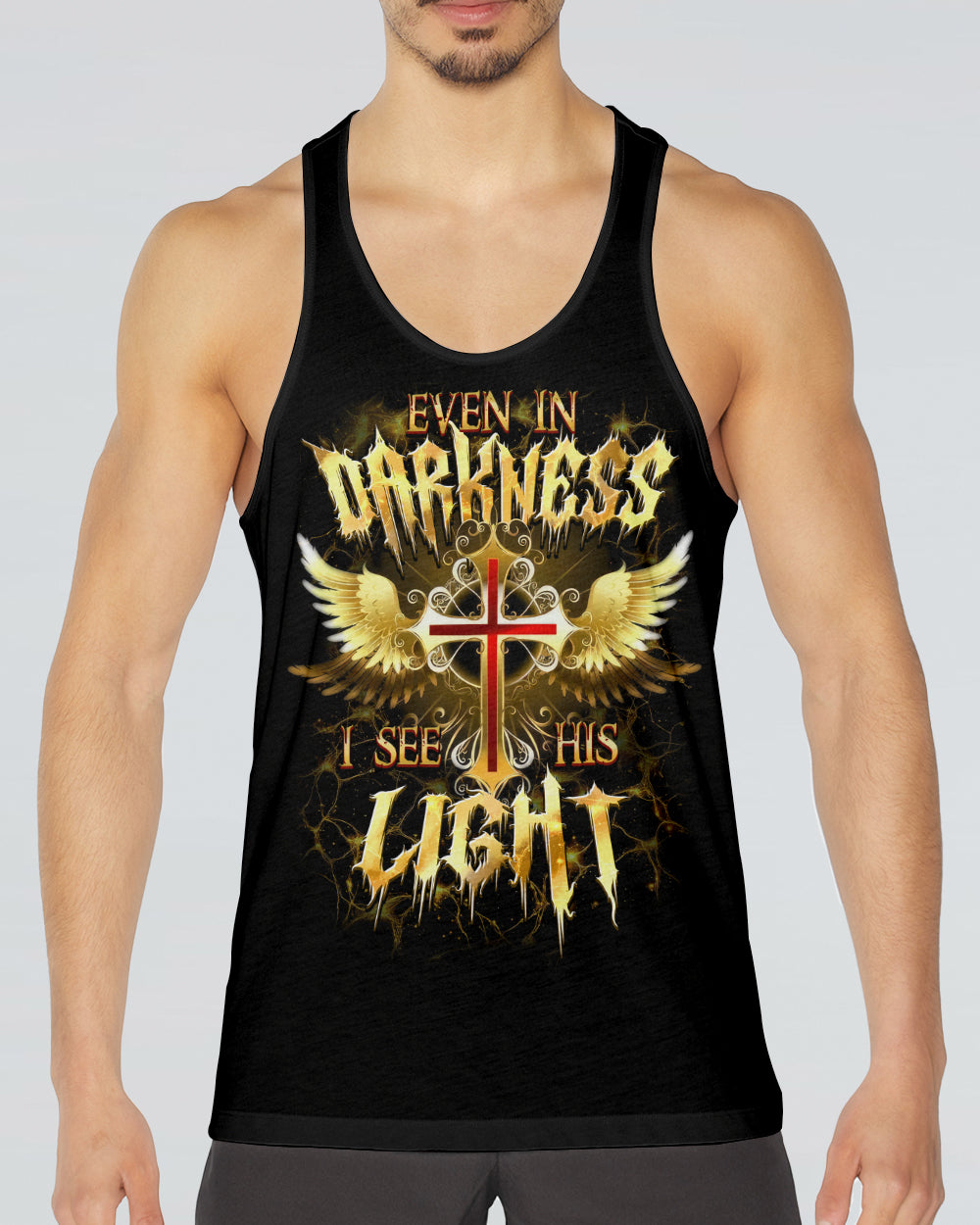 Even In Darkness I See His Light Men's All Over Print Shirt - Tytd0902263