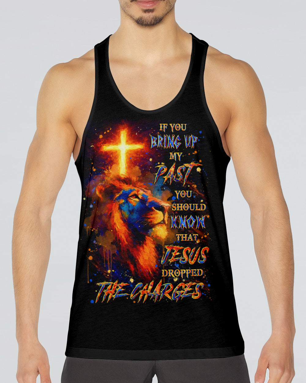 Jesus Dropped The Charges Lion Men's All Over Print Shirt - Yhln110262