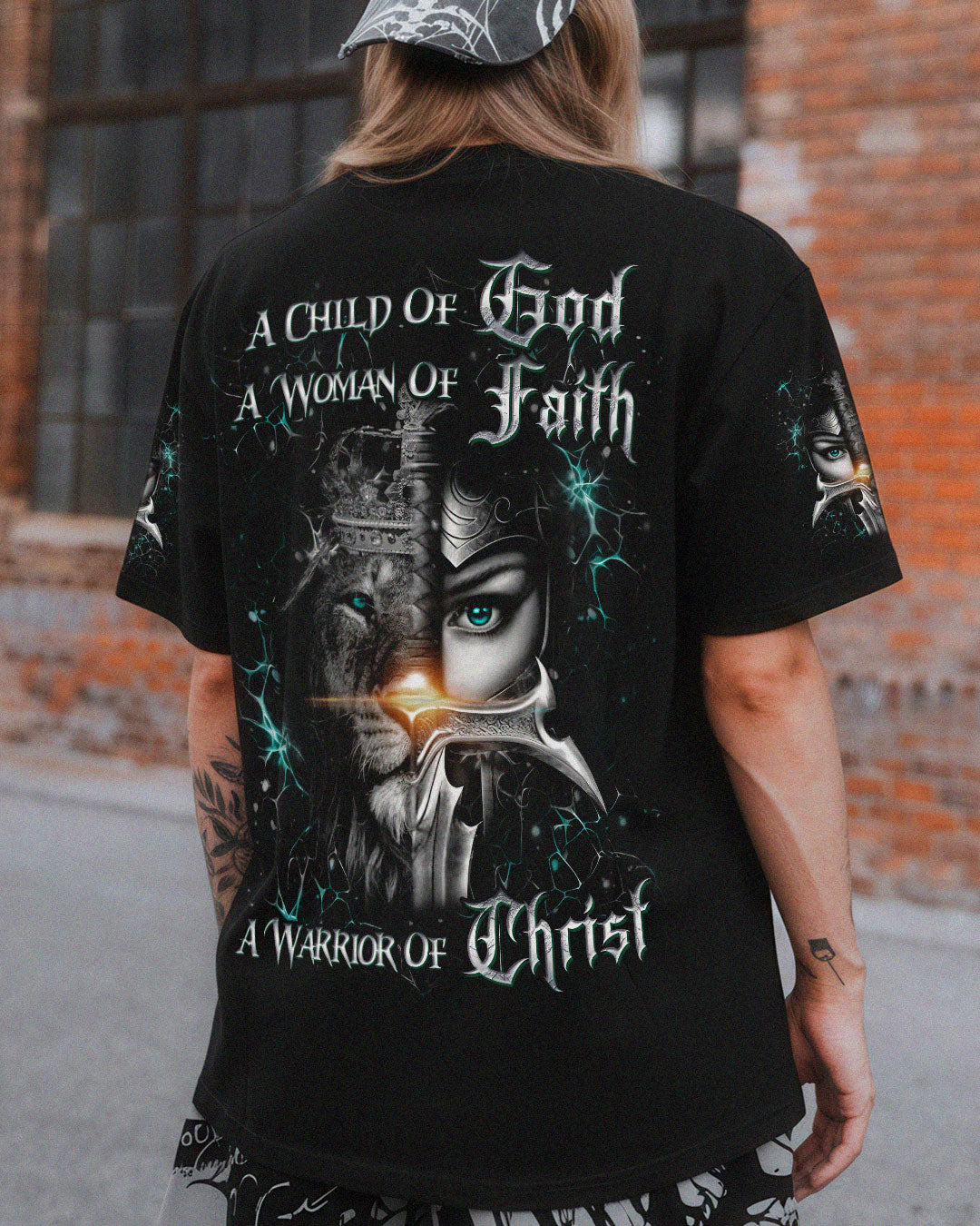 A Child Of God A Woman Of Faith Women's All Over Print Shirt - Yhdu0907243