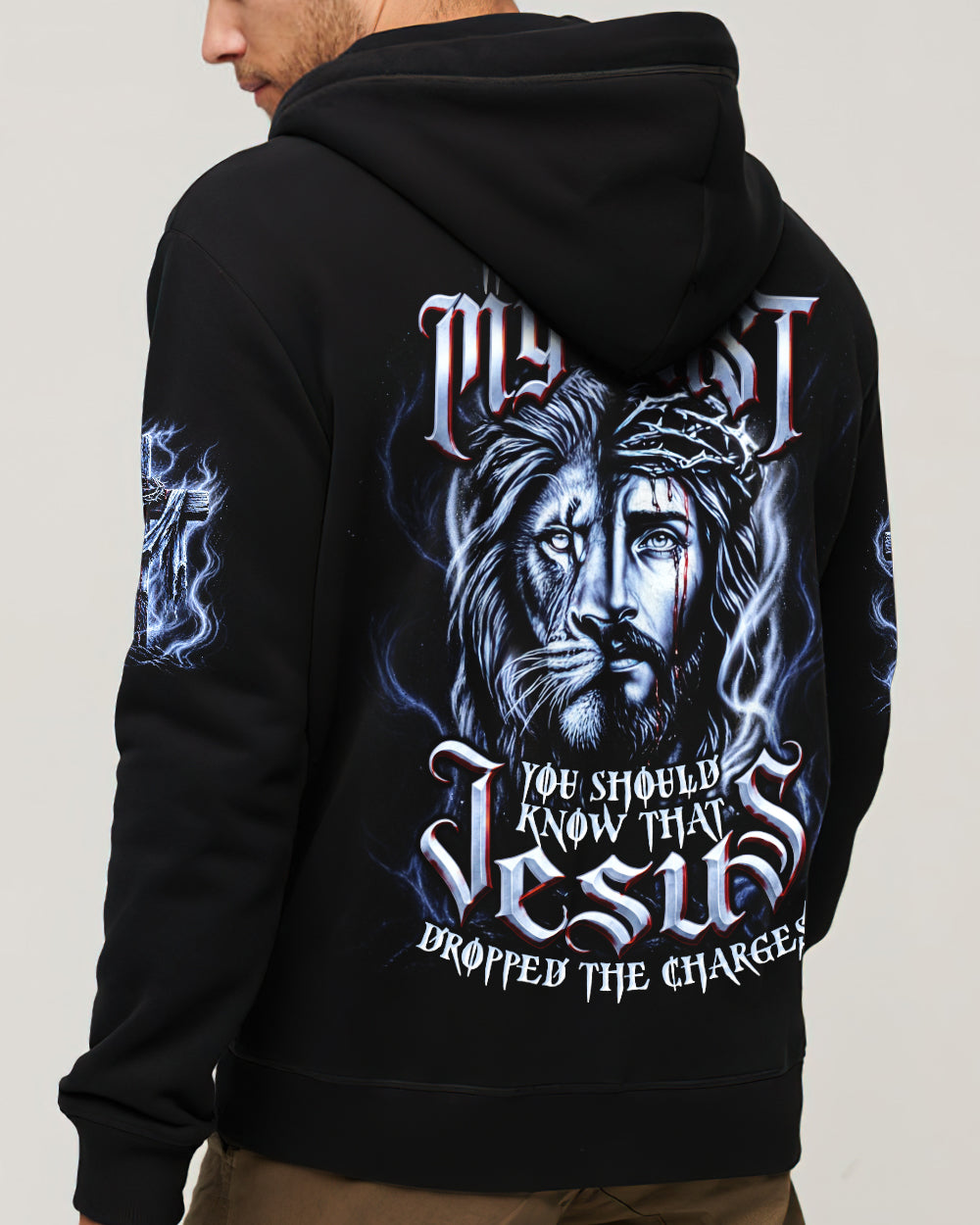Jesus Dropped The Charges Lion Men's All Over Print Shirt   - Tltw2404261