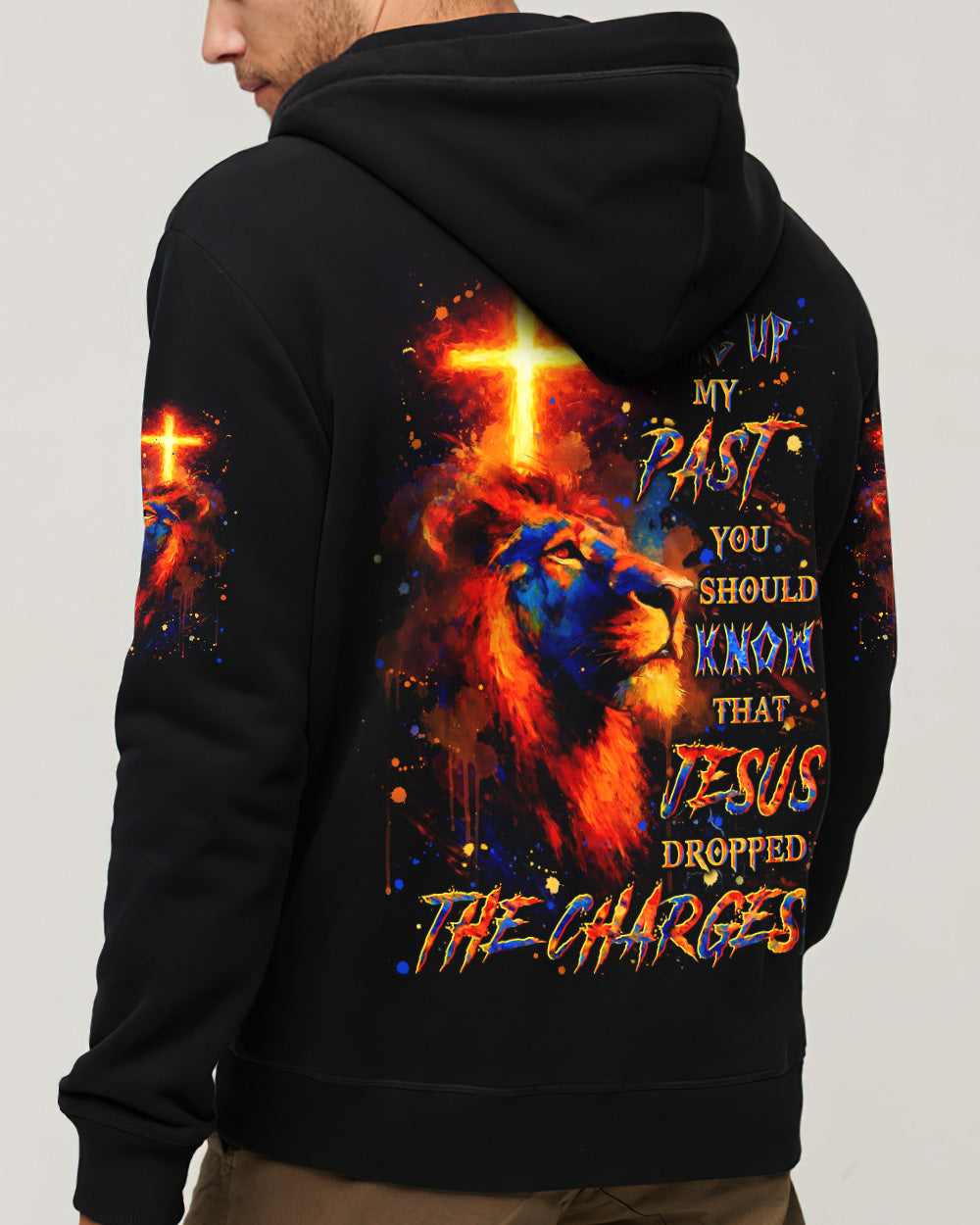 Jesus Dropped The Charges Lion Men's All Over Print Shirt - Yhln110262