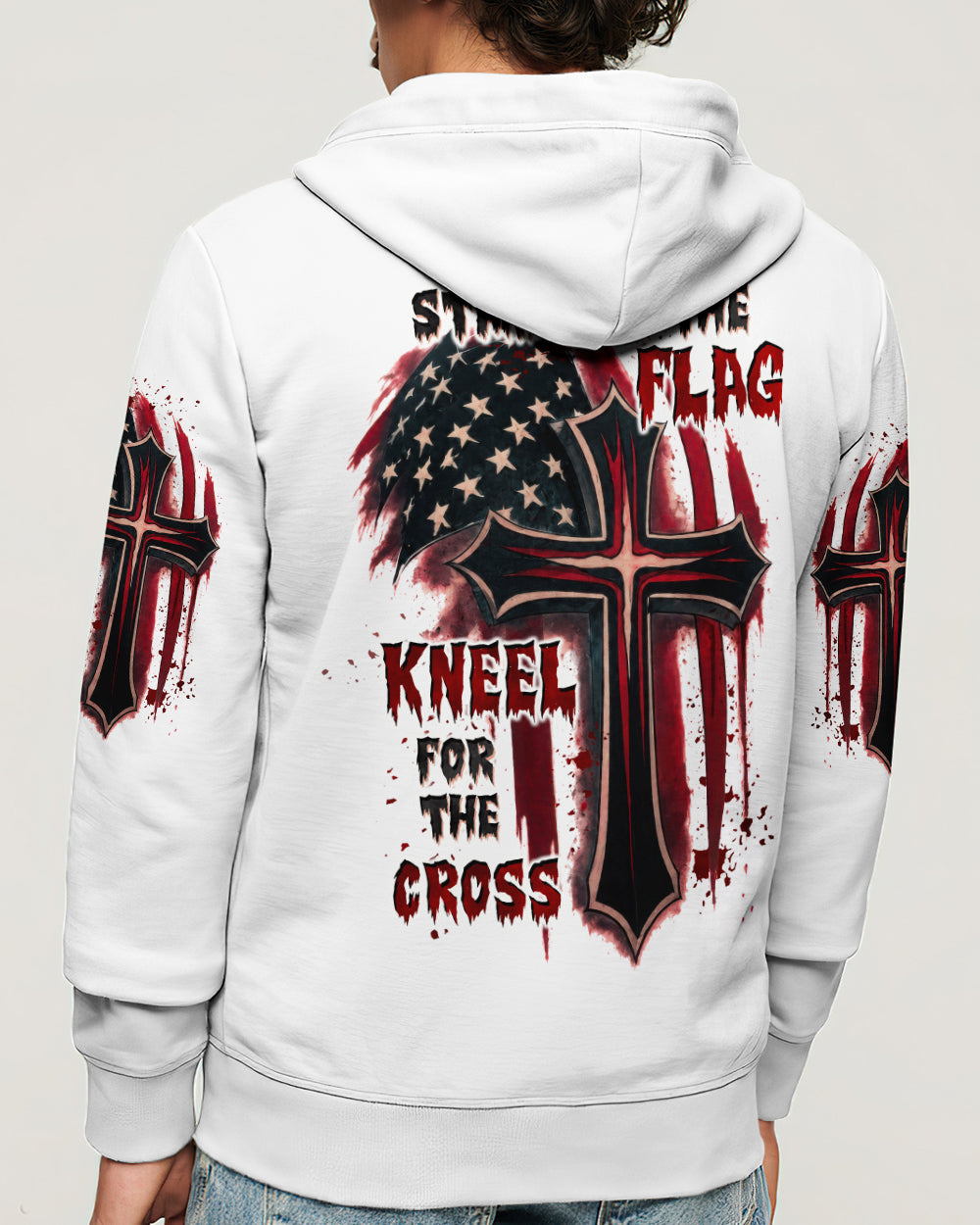 Stand For The Flag Kneel For The Cross Men's All Over Print Shirt - Tltw2005265
