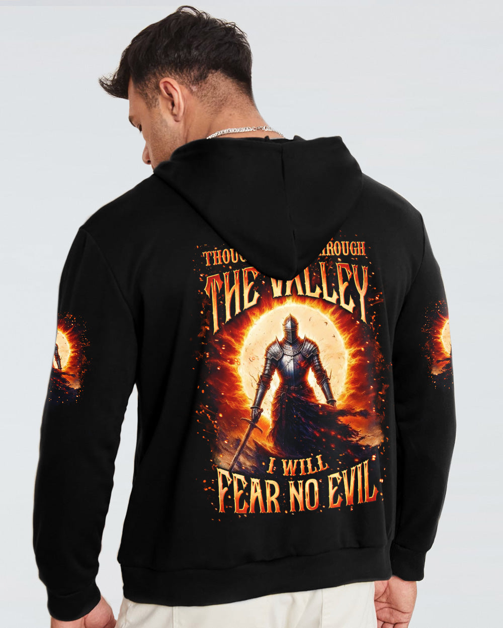 I Will Fear No Evil Warrior Men's All Over Print Shirt - Yhln1002261
