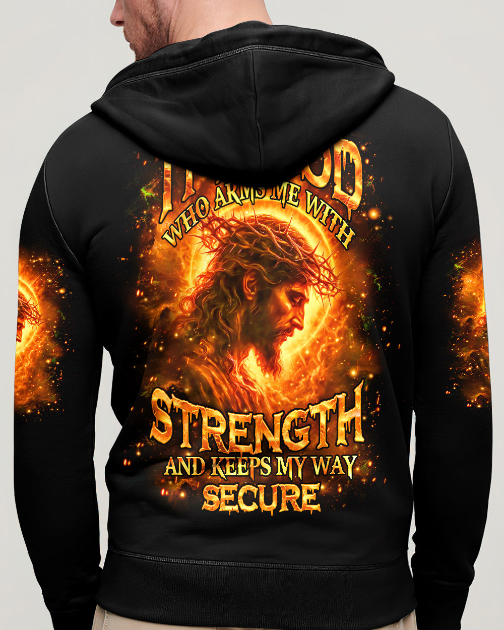 It Is God Who Arms Me With Strength Men's All Over Print Shirt - Tlhn2303263