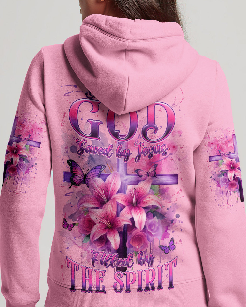 Blessed By God Saved By Jesus Women's All Over Print Shirt - Tyln2503263