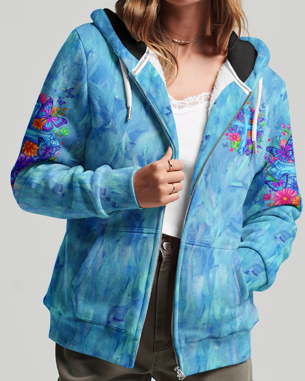 I Can Do All Things Floral Women's All Over Print Shirt  - Tlhn2004262