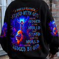 I Would Rather Stand With God Lion Men's All Over Print Shirt - Tlnz2708254